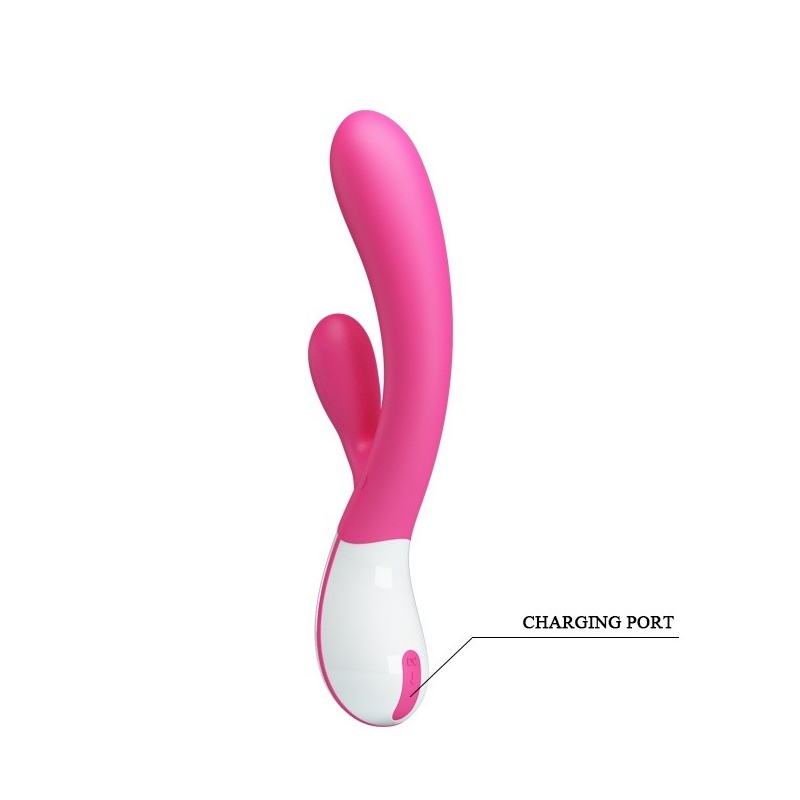 Wibrator URIAH z podwójną stymulacją – 21,5 cm - 8