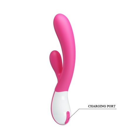 Wibrator URIAH z podwójną stymulacją – 21,5 cm - 8