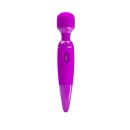 Wibrator masażer Power Wand Purple - bezstopniowa regulacja drgań, kulista główka 4,5 cm, długość całkowita 25 cm - 1