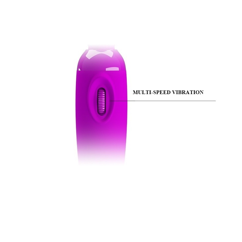 Wibrator masażer Power Wand Purple - bezstopniowa regulacja drgań, kulista główka 4,5 cm, długość całkowita 25 cm - 7