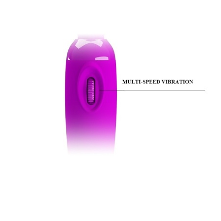 Wibrator masażer Power Wand Purple - bezstopniowa regulacja drgań, kulista główka 4,5 cm, długość całkowita 25 cm - 7