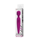 Wibrator masażer Power Wand Purple - bezstopniowa regulacja drgań, kulista główka 4,5 cm, długość całkowita 25 cm - 10