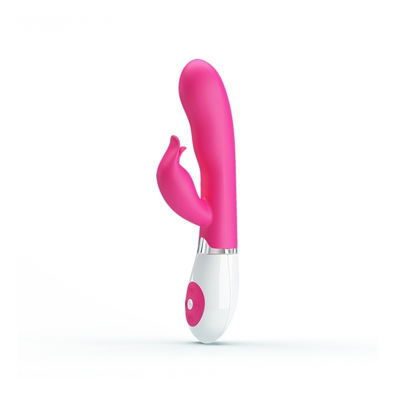 Wibrator Felix ze stymulatorem łechtaczki i sterowaniem głosem, 20 cm - 1
