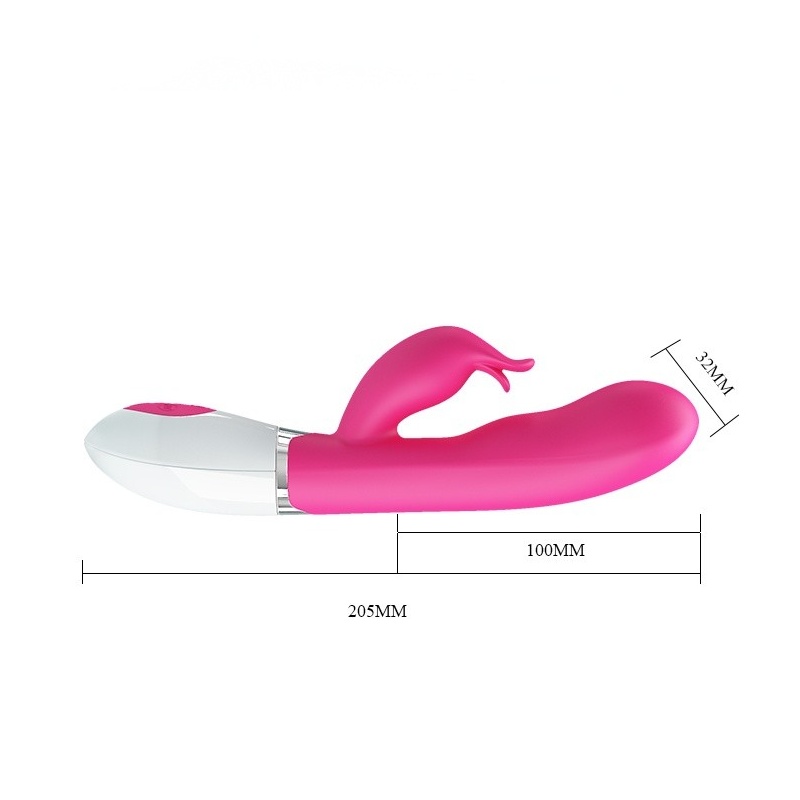 Wibrator Felix ze stymulatorem łechtaczki i sterowaniem głosem, 20 cm - 6