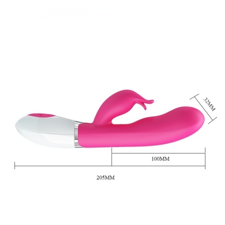 Wibrator Felix ze stymulatorem łechtaczki i sterowaniem głosem, 20 cm - 6