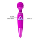 Wibrator różdżkowy USB Body Wand z elastyczną szyjką i 7 trybami wibracji, długość 25 cm - 6