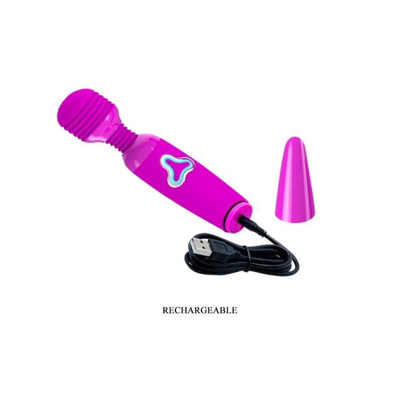 Wibrator różdżkowy USB Body Wand z elastyczną szyjką i 7 trybami wibracji, długość 25 cm - 7