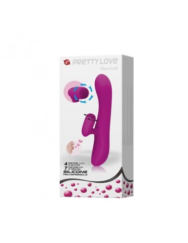 Wibrator Króliczek - Derrick Usb 4 Rotacje 7 Funkcji Wibracji - Wibratory Króliczki - 9