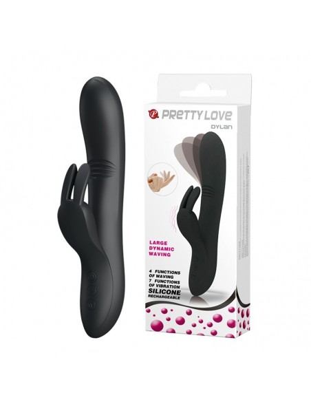 Wibrator z Króliczkiem DYLAN 7 Funkcji + 4 Ekstra Tryby Stymulacji - Wibratory Króliczki - 2