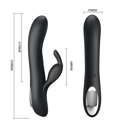 Dylan - wibrator króliczek z ruchomą końcówką (4 tryby waving) i 7 programami wibracji, 21,3 cm - 6