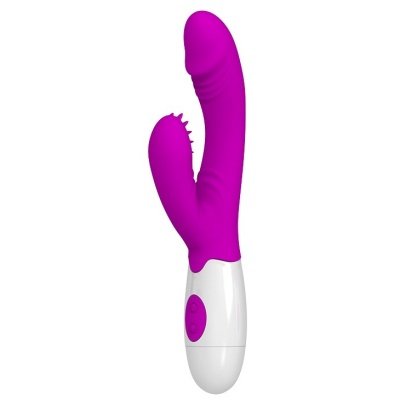 Wibrator Andre z podwójną stymulacją, 20 cm - 1