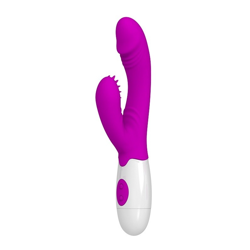 Wibrator Andre z podwójną stymulacją, 20 cm - 1