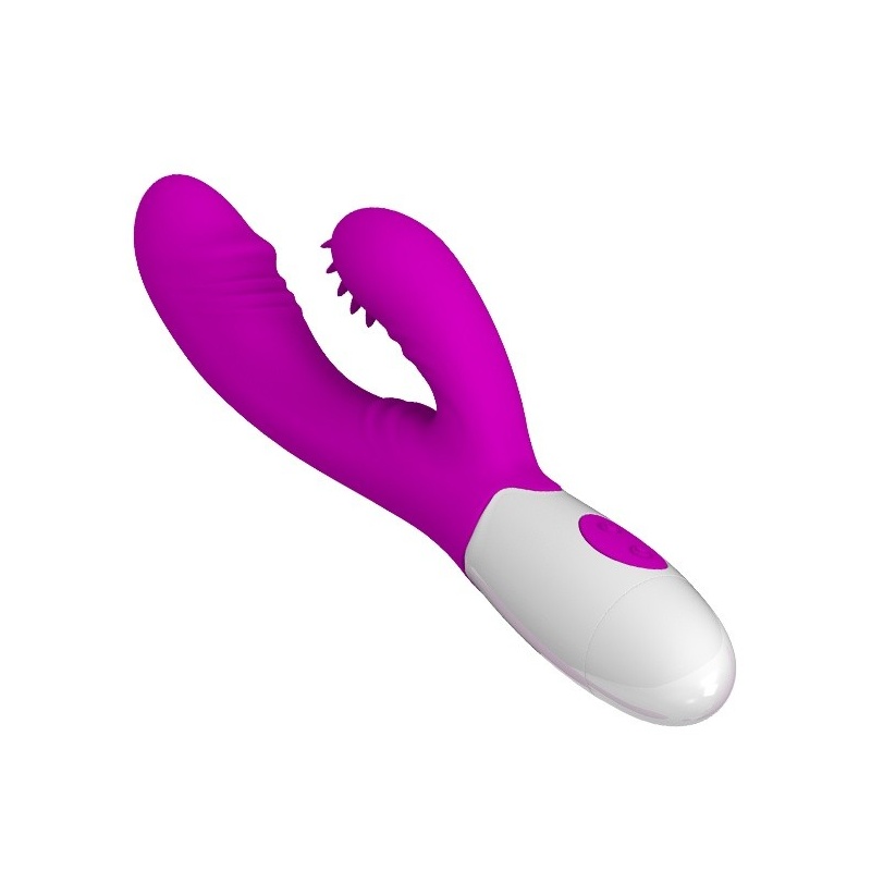 Wibrator Andre z podwójną stymulacją, 20 cm - 6