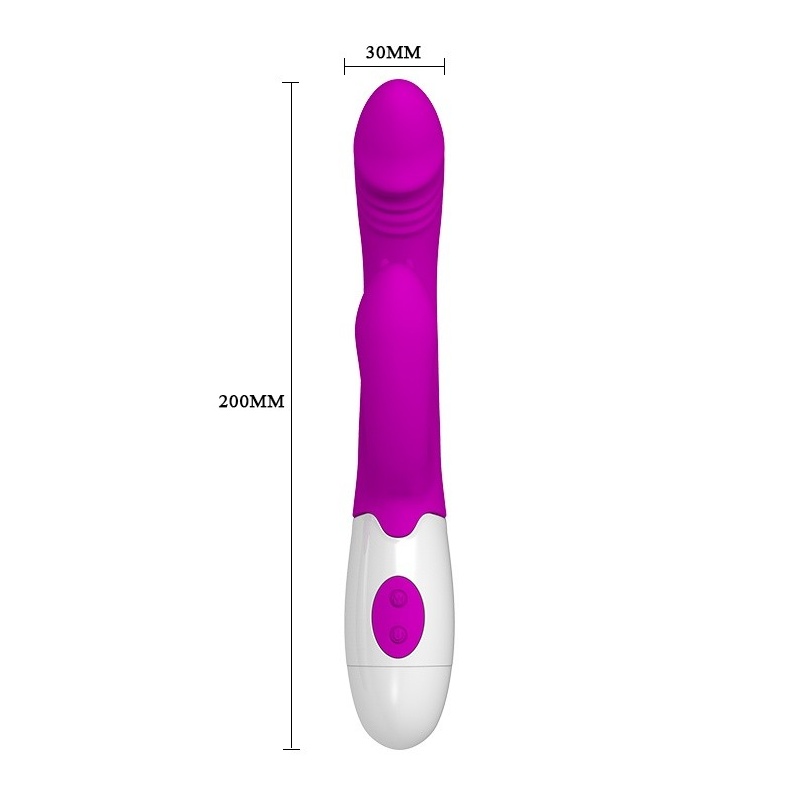 Wibrator Andre z podwójną stymulacją, 20 cm - 7