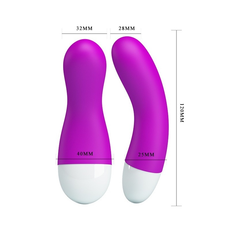 Wibrator IAN - 30 funkcji wibracji, silikon medyczny, 12 cm - 6