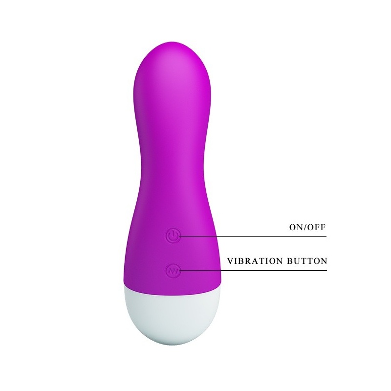 Wibrator IAN - 30 funkcji wibracji, silikon medyczny, 12 cm - 7