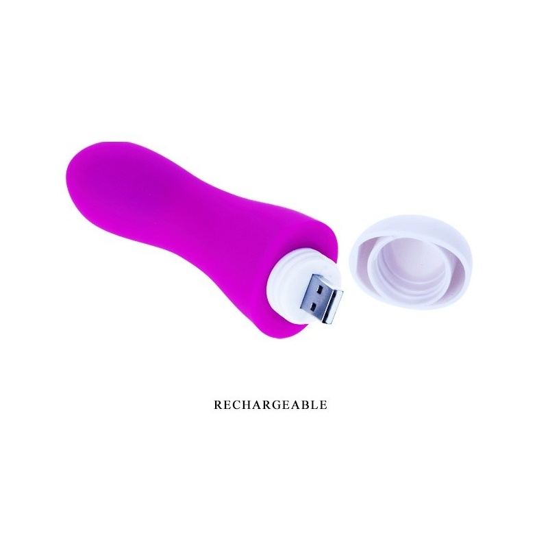 Wibrator IAN - 30 funkcji wibracji, silikon medyczny, 12 cm - 8