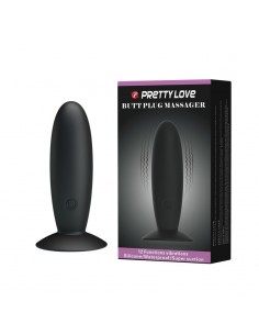 Korek analny wibrujący Pretty Love - Butt Plug Massager 12 Function - Kulki i korki analne wibrujące - 1