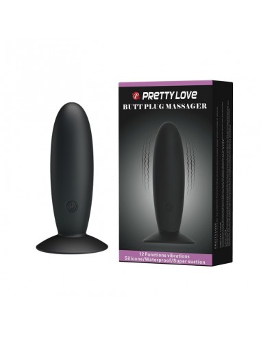 Korek analny wibrujący Pretty Love - Butt Plug Massager 12 Function - Kulki i korki analne wibrujące - 1