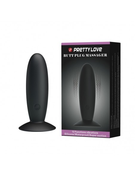 Korek analny wibrujący Pretty Love - Butt Plug Massager 12 Function - Kulki i korki analne wibrujące - 1