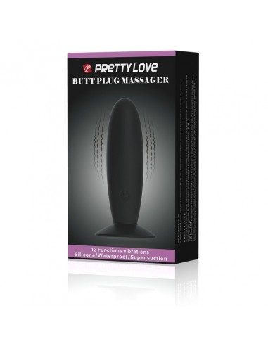 Korek analny wibrujący Pretty Love - Butt Plug Massager 12 Function - Kulki i korki analne wibrujące - 10