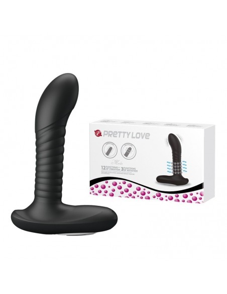 Masażer Analny USB z Pilotem 12 Funkcji + 3 Tryby Rotacji - Masażery i stymulatory prostaty - 2