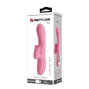 Wibrator ze stymulatorem łechtaczki Chris - 7 trybów wibracji, 4 tryby rotacji, 20,5 cm - 2