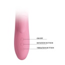 Wibrator ze stymulatorem łechtaczki Chris - 7 trybów wibracji, 4 tryby rotacji, 20,5 cm - 7