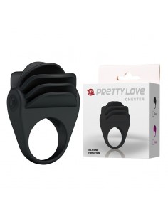 Pierścień na Penisa z wibracją  - Chester - Pierścienie erekcyjne wibrujące - 1 2