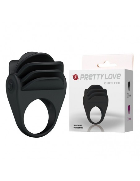 Pierścień na Penisa z wibracją  - Chester - Pierścienie erekcyjne wibrujące - 2