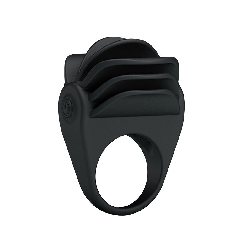 Pierścień na penisa CHESTER vibration z wibrującymi wypustkami, silikonowy, średnica 3 cm - 3