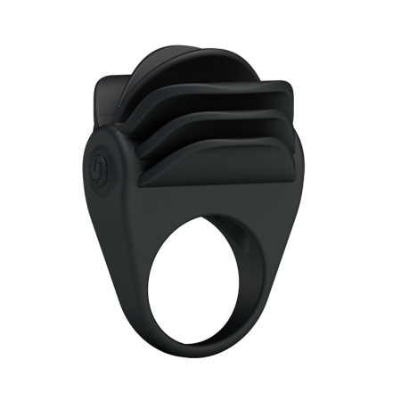 Pierścień na penisa CHESTER vibration z wibrującymi wypustkami, silikonowy, średnica 3 cm - 3