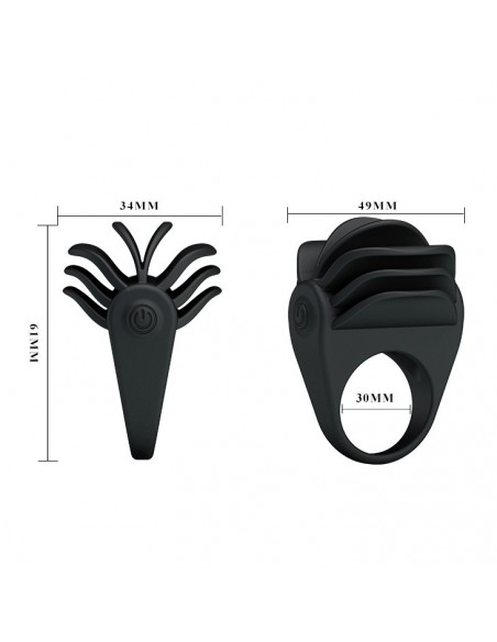 Pierścień na Penisa z wibracją  - Chester - Pierścienie erekcyjne wibrujące - 5