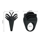 Pierścień na penisa CHESTER vibration z wibrującymi wypustkami, silikonowy, średnica 3 cm - 5