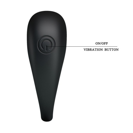 Pierścień na penisa TRAP vibration z wibracjami i wypustką 5,6 cm - 9