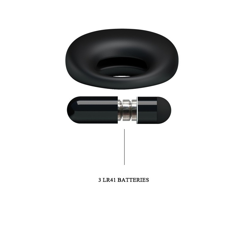 Pierścień na penisa TRAP vibration z wibracjami i wypustką 5,6 cm - 10