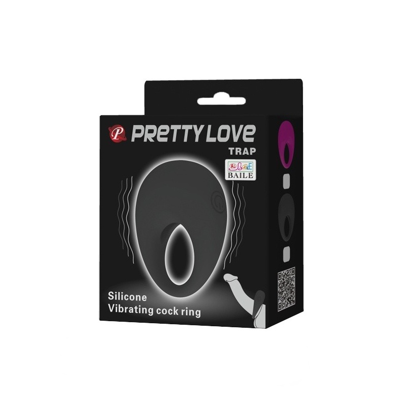 Pierścień na penisa TRAP vibration z wibracjami i wypustką 5,6 cm - 11