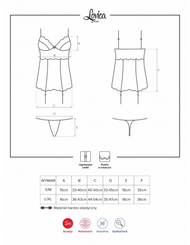 Zestaw  Lovica Gorset I Stringi Xxl - Komplety bielizny erotycznej - 5