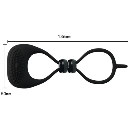Wibracyjny pierścień Locker na penisa i mosznę 7 cm - 7