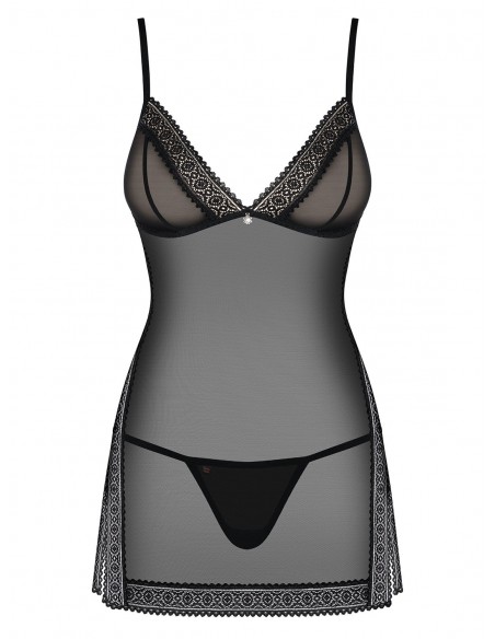 Bielizna Nocna 862-Che-1 Koszulka I Stringi  S/M - Koszule nocne - 3