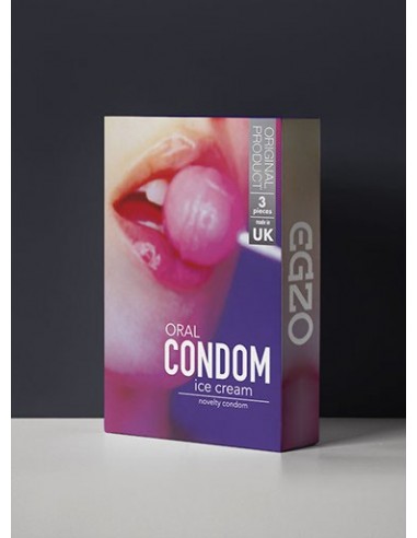 Prezerwatywy Smakowe Egzo Oral Condom Ice Cream 3 szt. - Prezerwatywy smakowe - 1