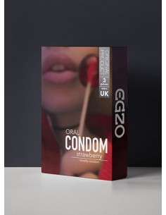 Prezerwatywy Smakowe Egzo Oral Condom Strawberry 3 szt. - Prezerwatywy smakowe - 1