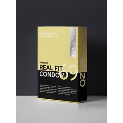 Prezerwatywy Real Fit lateksowe anatomiczne (3 sztuki) - 1