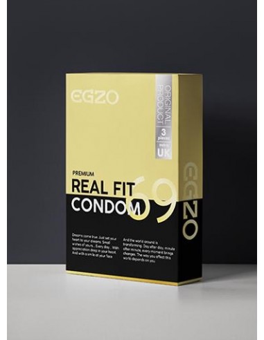 Prezerwatywy Klasyczne Egzo Real Fit 3 szt. - Prezerwatywy klasyczne - 1