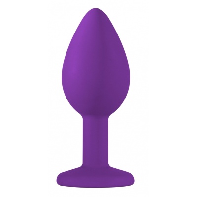Korek analny Butt Plug Emotions Cutie Small PURPLE light Blue crystal - kombinacja - 1 2