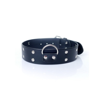 Obroża BDSM Collar With Studs 4 Cm - 1