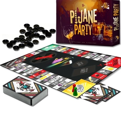 Gra planszowa Pijane Party z ruletką na wieczór panieński - 1 2