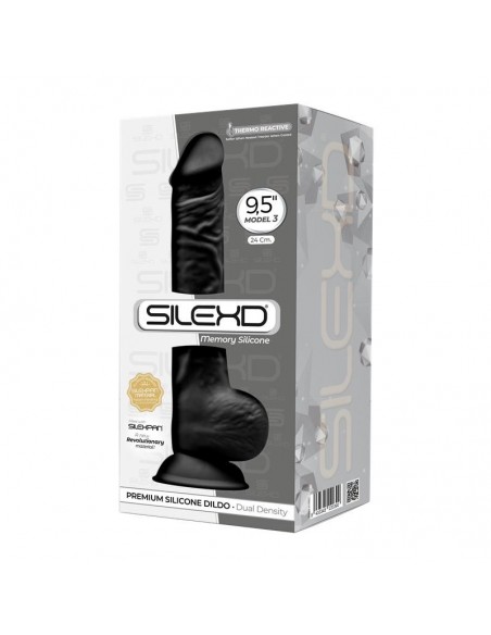 Dildo S.D Model 3 ( 9.5" ) Czarne - Dilda realistyczne - 2