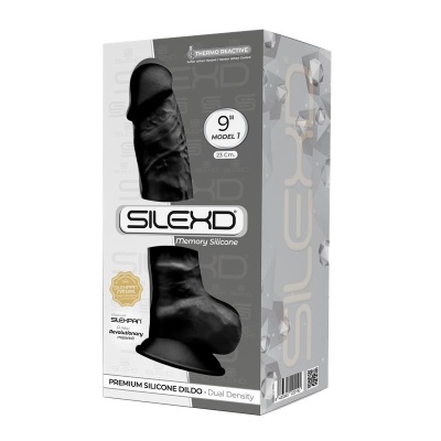 Silikonowe Dildo S.D Model 1 ( 9" ) Black - 1 2