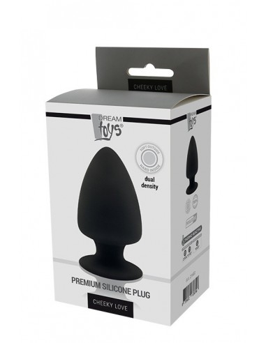 Korek analny Dream Toys Premium Silicone Plug M Black - Korki analne silikonowe - 2